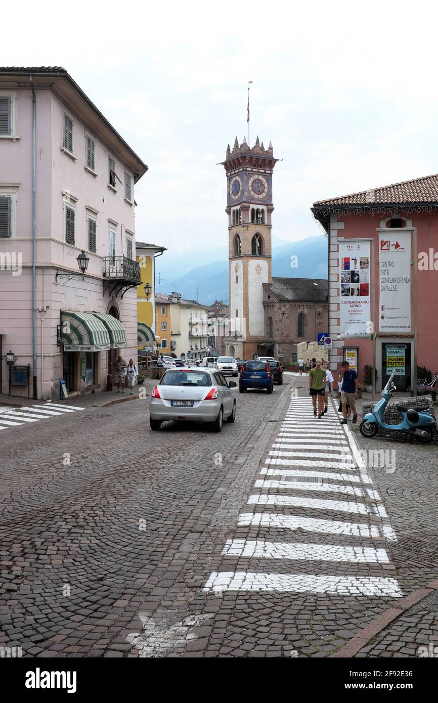 Chiesa di San Sebastiano Cavalese Foto Stock