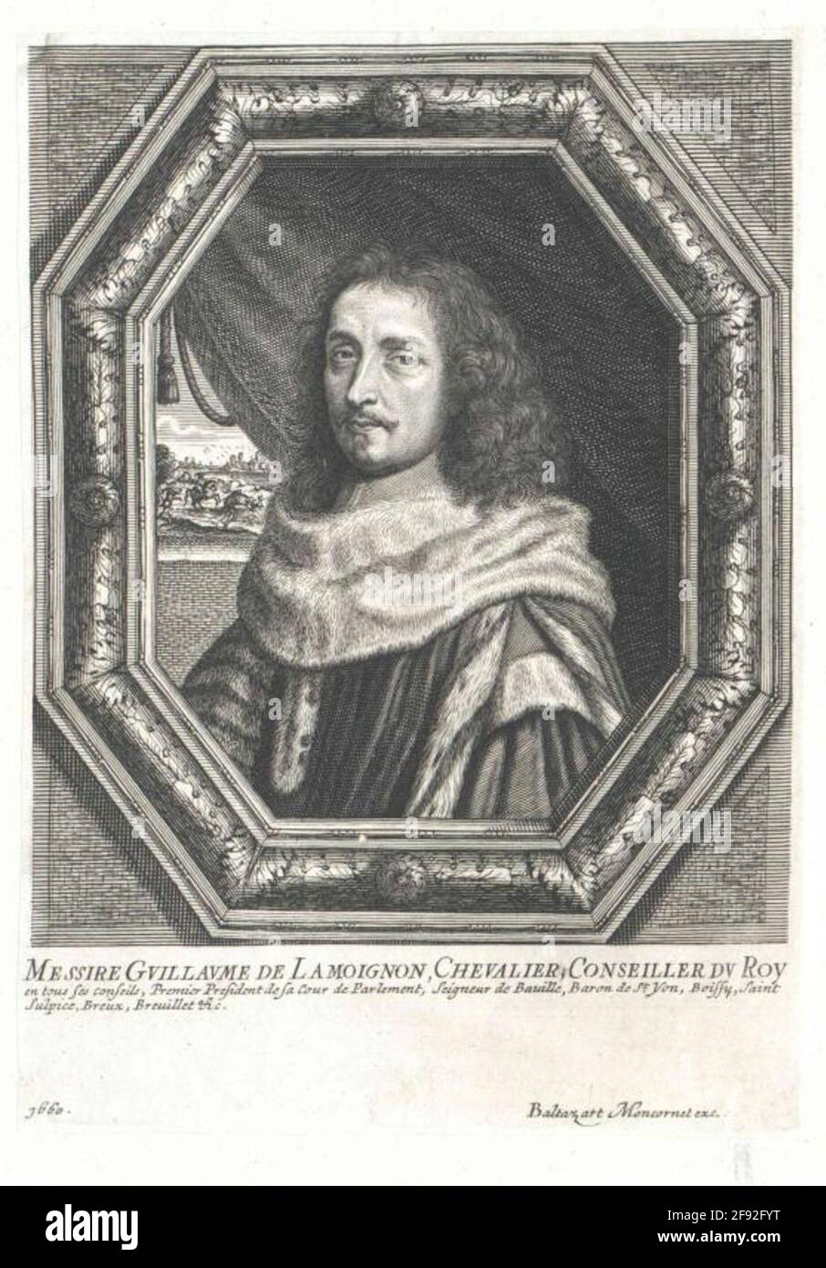 Lamoignon, Marquis de Basville, Guillaume I. de. Foto Stock