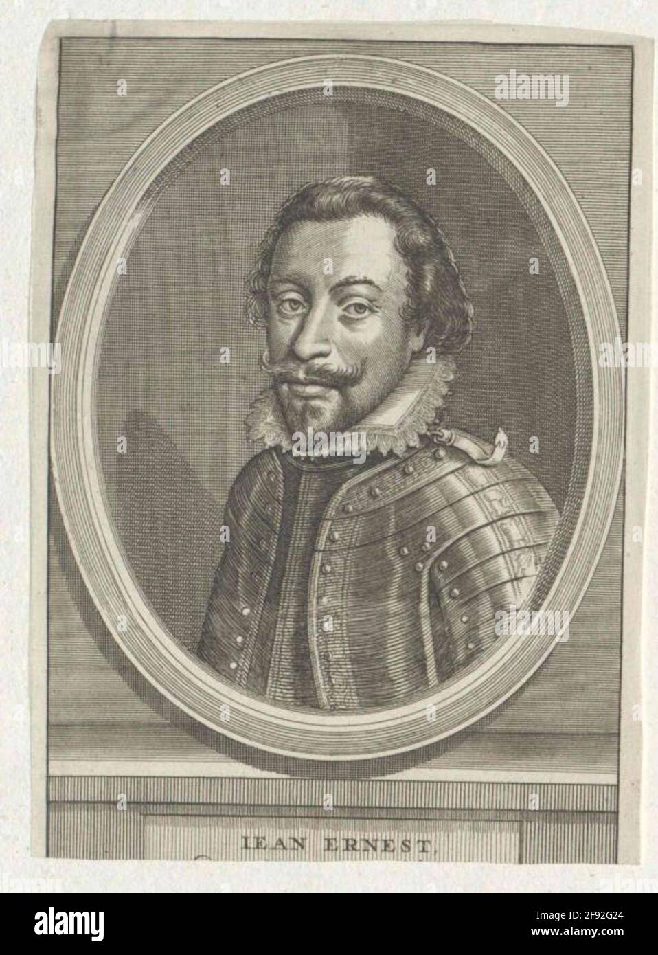 Johann Ernst, Conte di Nassau-Siegen. Foto Stock