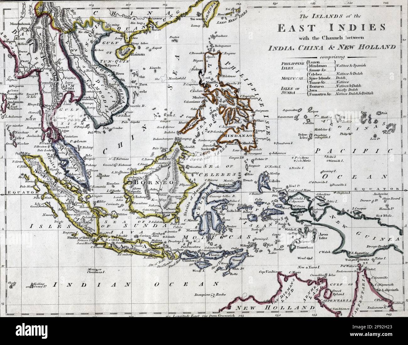 Primo piano di mappe antiche Foto Stock