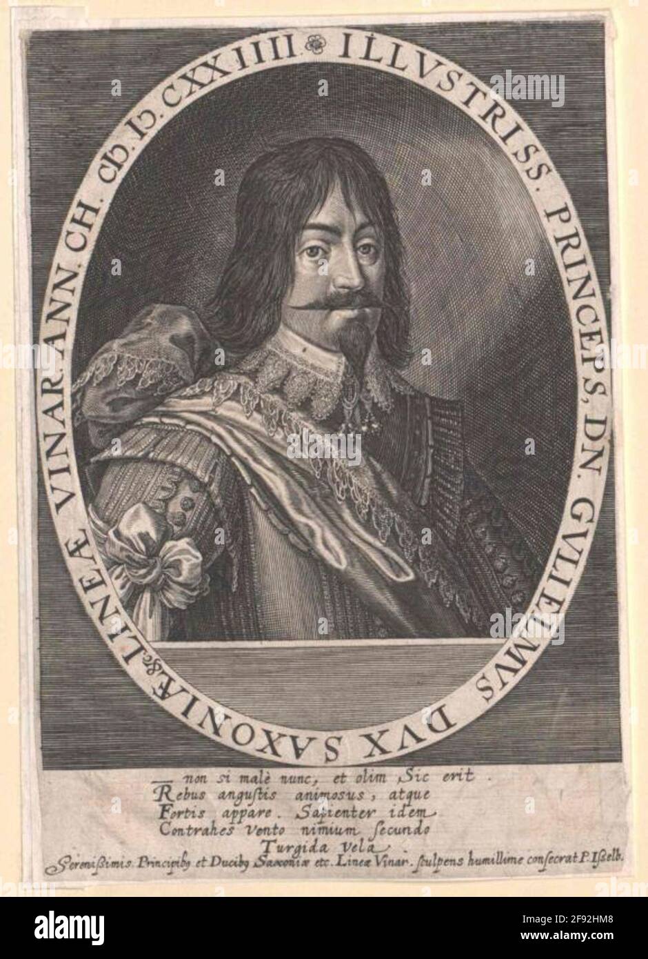 Guglielmo, Duca di Sassonia-Weimar Stecher: Isselburg, Pietro Foto Stock