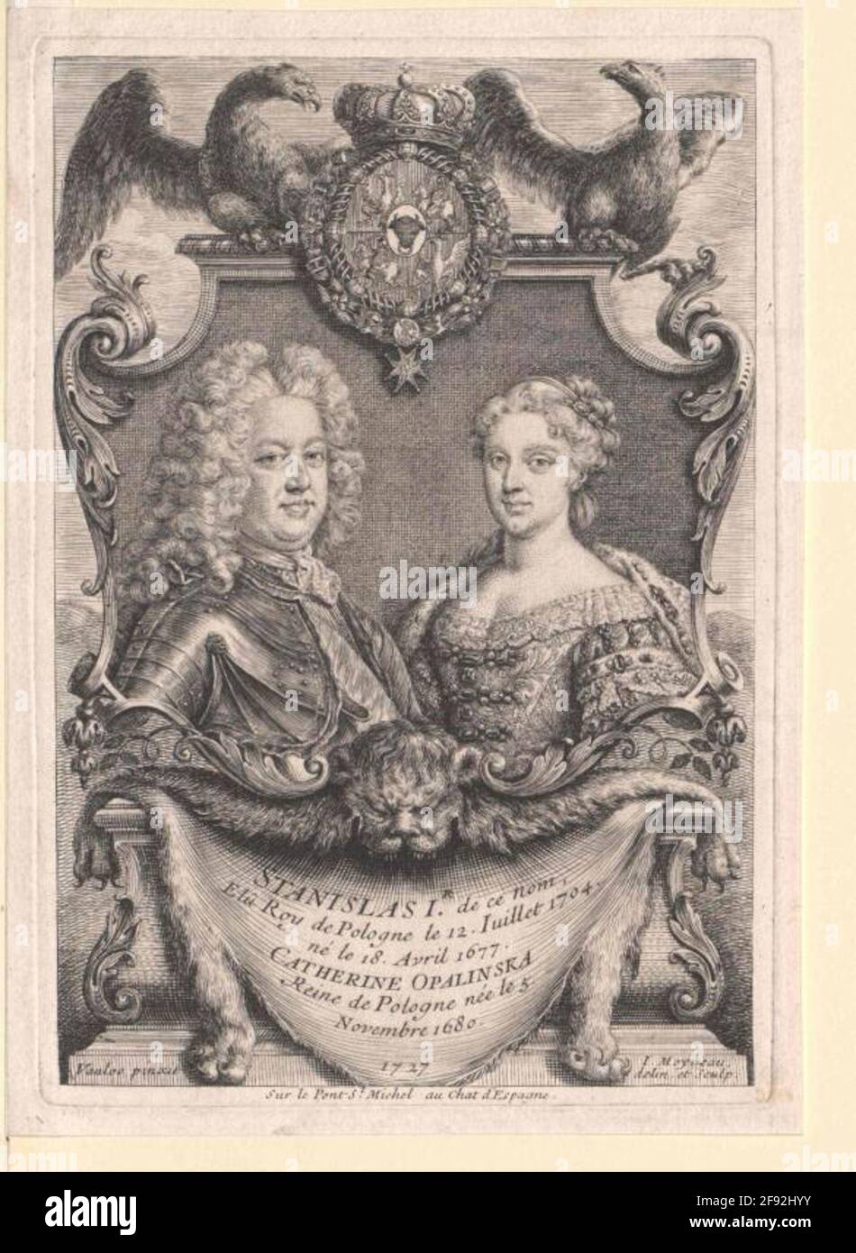 Stanislao i, re di Polonia. Foto Stock