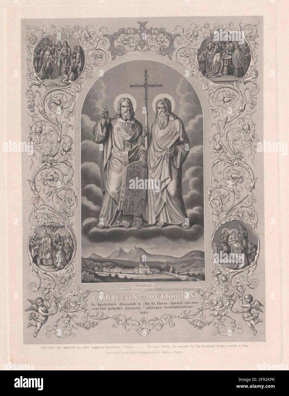 Metodio, Santo Slavenapostolo. Foto Stock