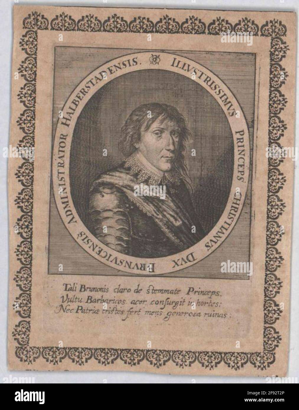 Christian, Duca di Braunschweig-Wolfenbüttel Editore: Merian, Matthew (gli anziani) casa editrice: Francoforte sul meno Foto Stock