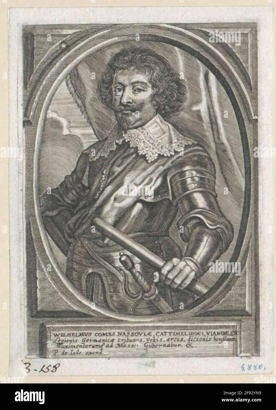 Wilhelm, Conte di Nassau-Siegen Editore: Joden, Pieter DE (2) Stecher: Genesi artistica sconosciuta: Germania Foto Stock