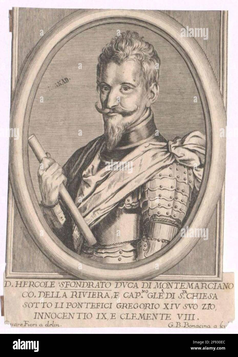 Vista, 1. Duca di Montemarciano, Ercole. Foto Stock