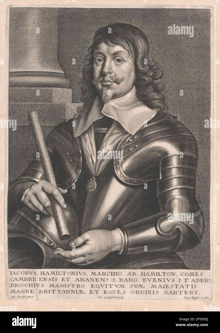 Hamilton, Giacomo Duca di distensione: Meysses, Joeneens, Joenew: Lisbette, Peter Vandaturning: 1638/1670 Foto Stock