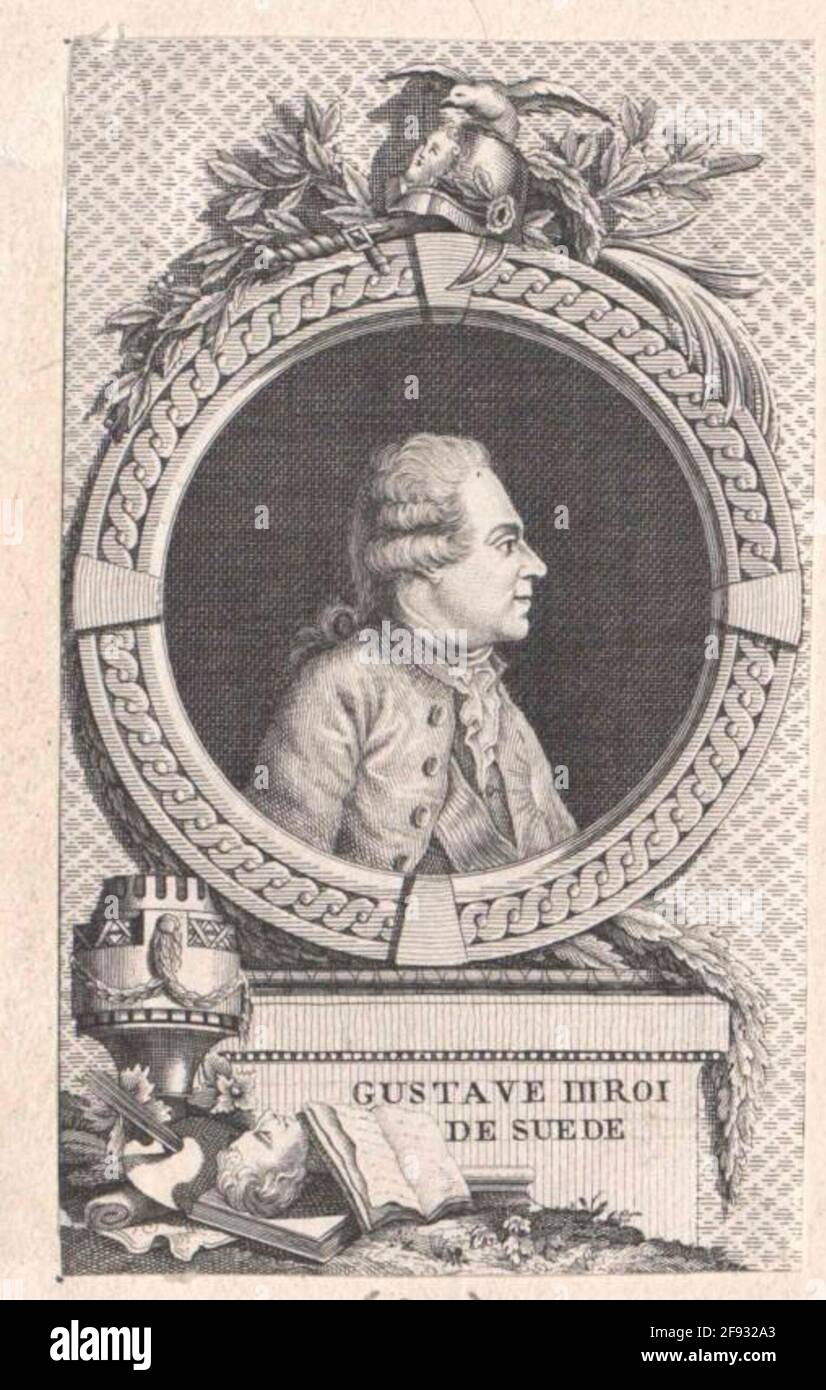 Gustav III, re di Svezia. Foto Stock