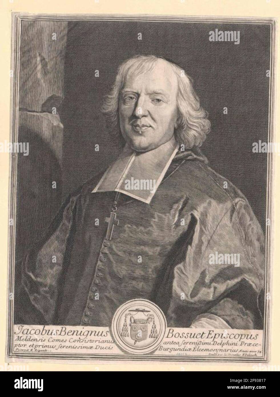 Bossué, Jacques Bénigne Acher: Edelinck, Gérard (1640) Dataerung: 1701/1701/1701/1701/1704 Foto Stock