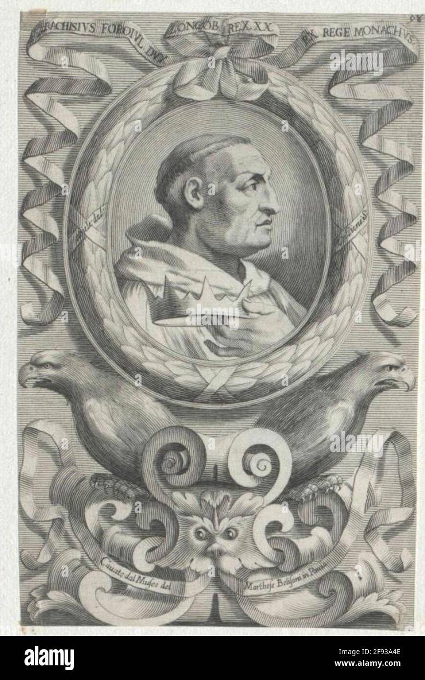 Ratchi, re dei Langobardi. Foto Stock