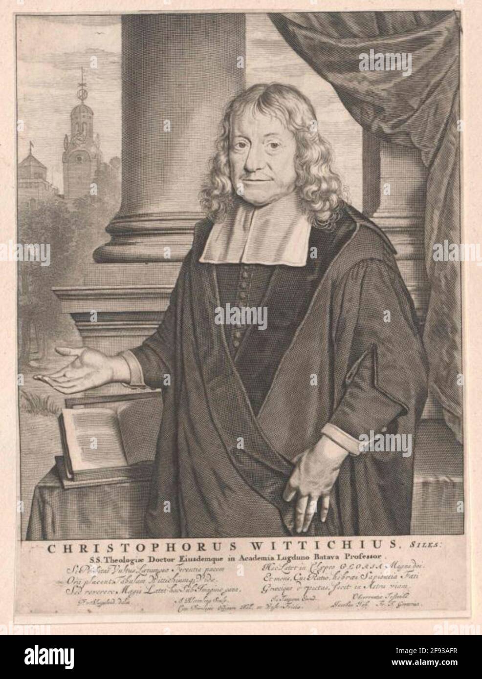 Wittich, Christoph Verleger: Tangena, Johannes (1687) Zeicher: Slingeland, Pieter Cornelisz. VanStecher: Bloteling, Abrahamverlagort: Leiden Foto Stock