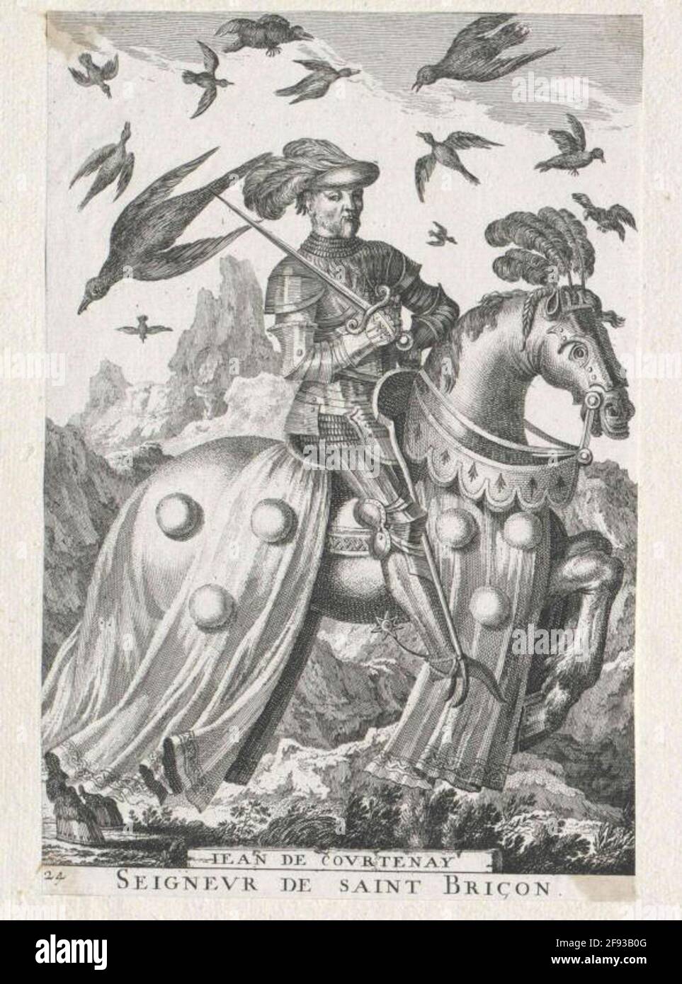 Courtenay, Baron de Saint-Brisson, Jean (IV). Foto Stock
