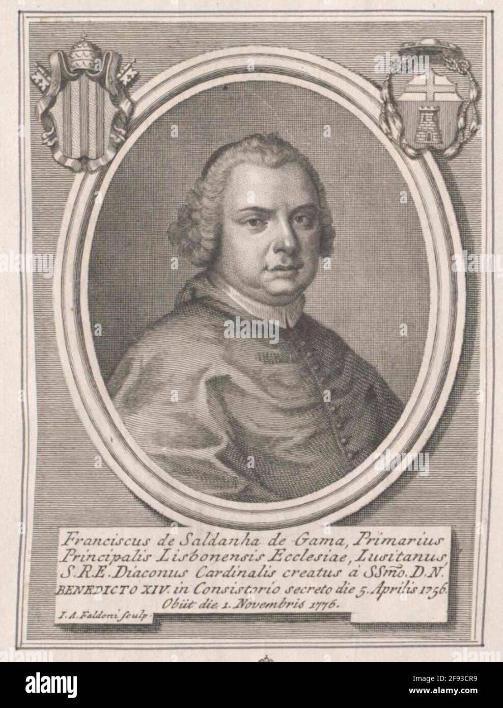 Saldanha da Gama, Francisco de. Foto Stock
