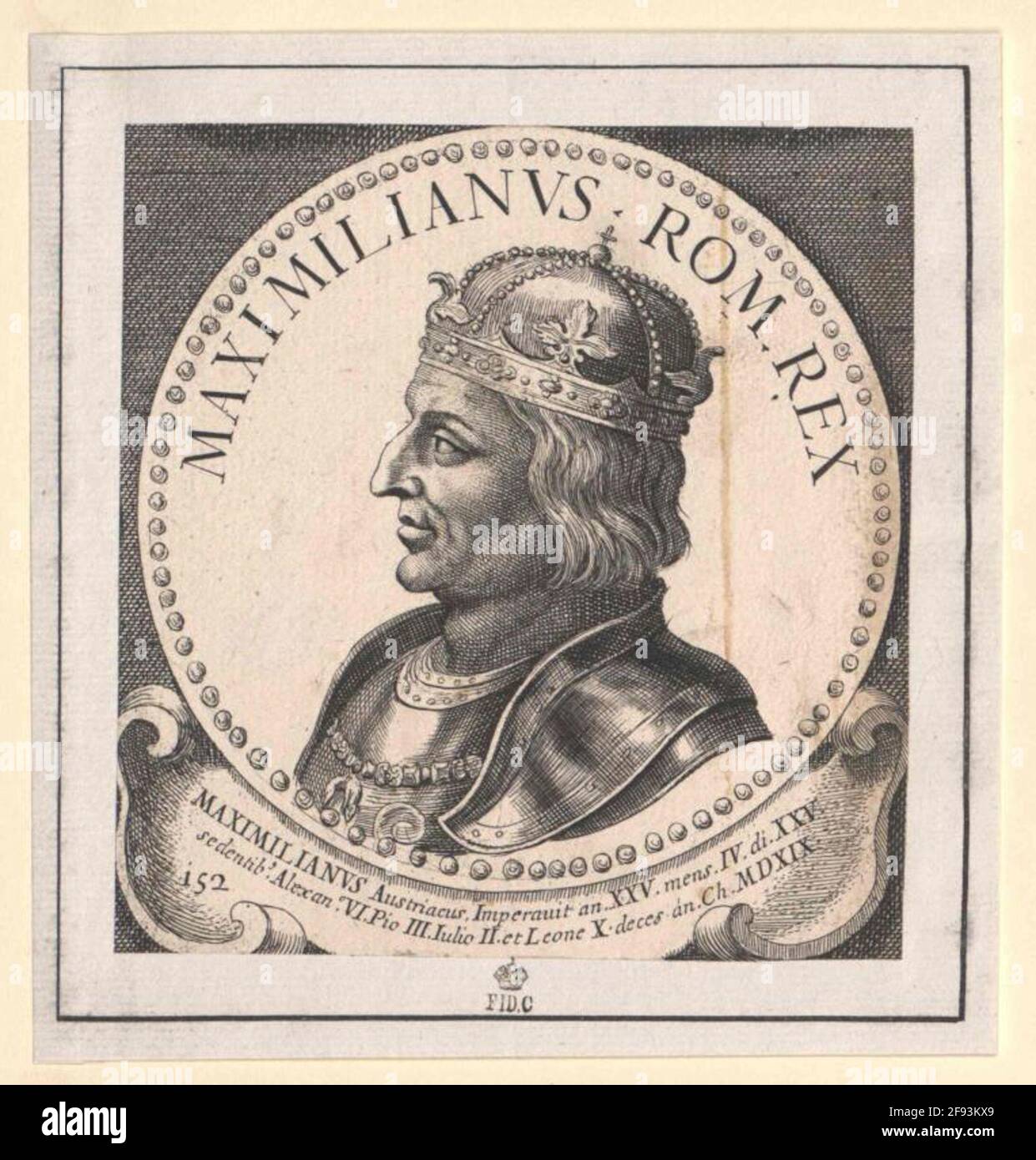 Massimiliano I., imperatore romano-tedesco. Foto Stock