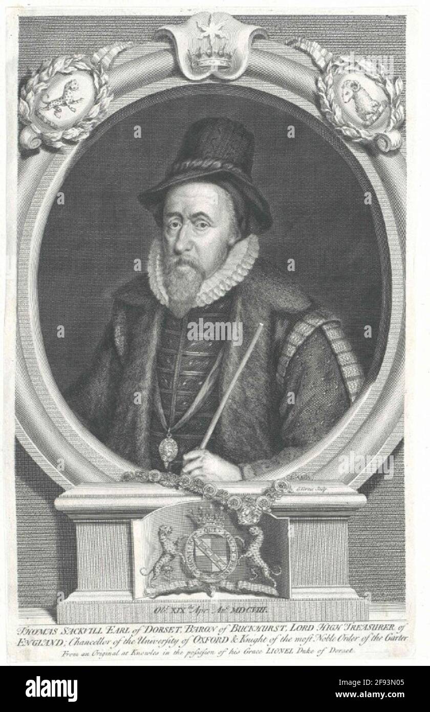 Sackville, 1. Conte di Dorset, Tommaso . Foto Stock