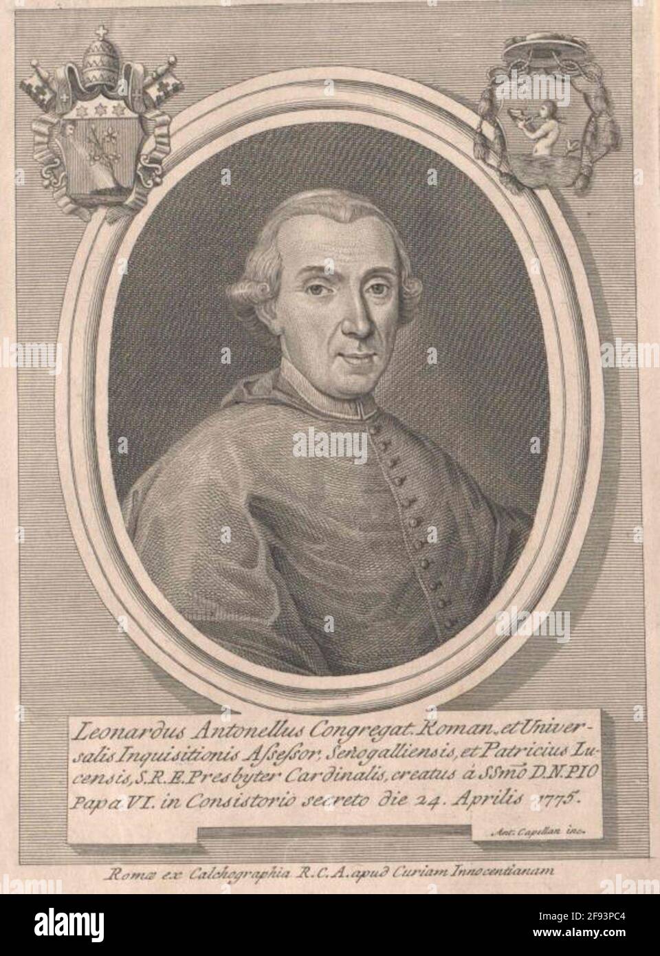 Antonelli, Leonardo. Foto Stock