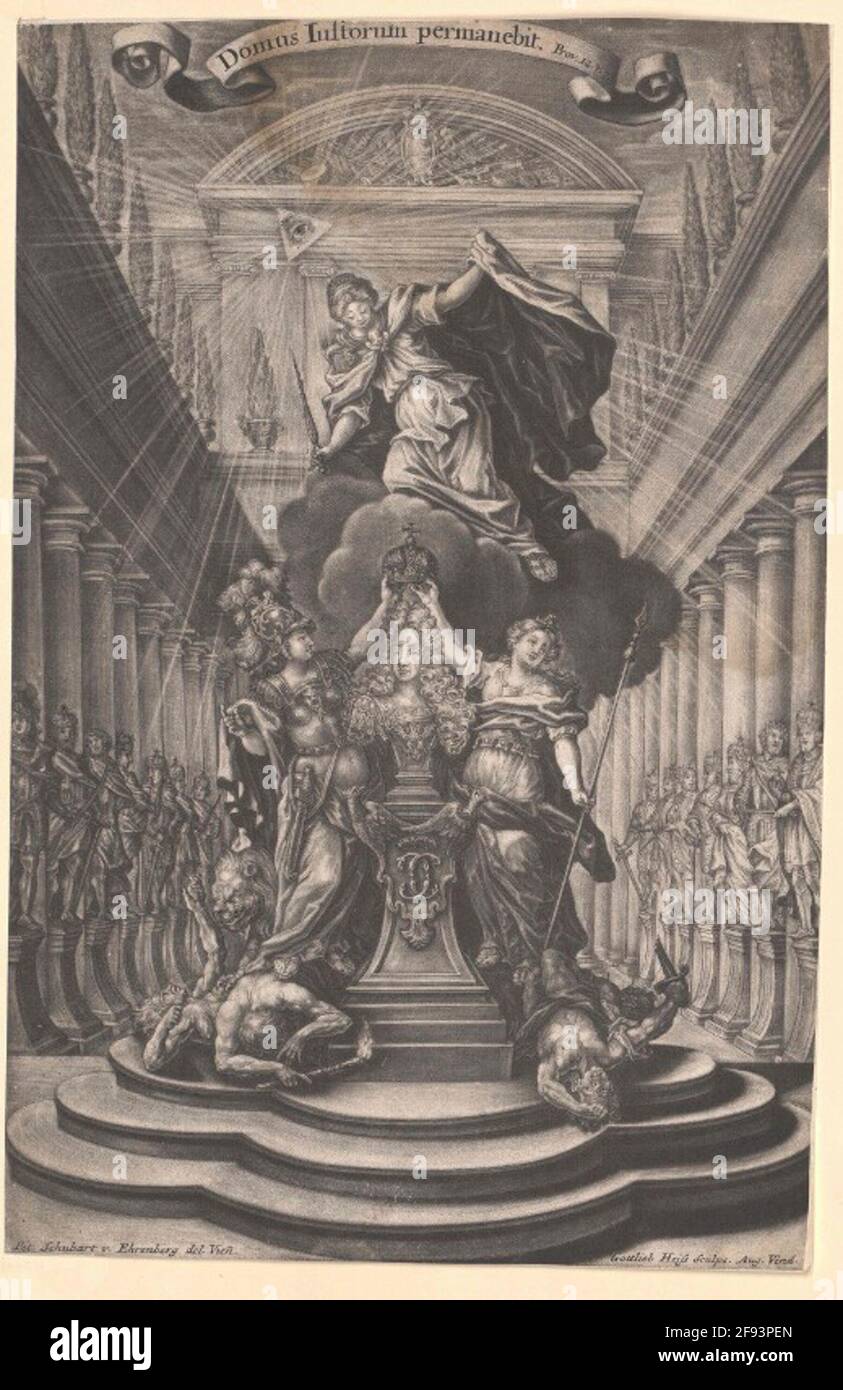 Karl VI., Kaiser romano-tedesco. Foto Stock