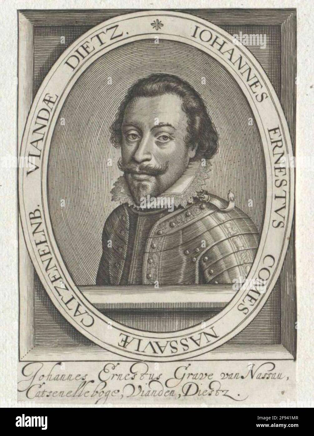 Johann Ernst, Conte di Nassau-Siegen. Foto Stock