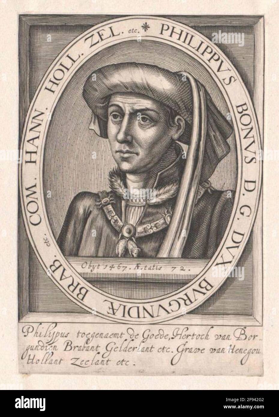 Philipp III. Il bene, Duca di Borgogna 1601/1750 Foto Stock