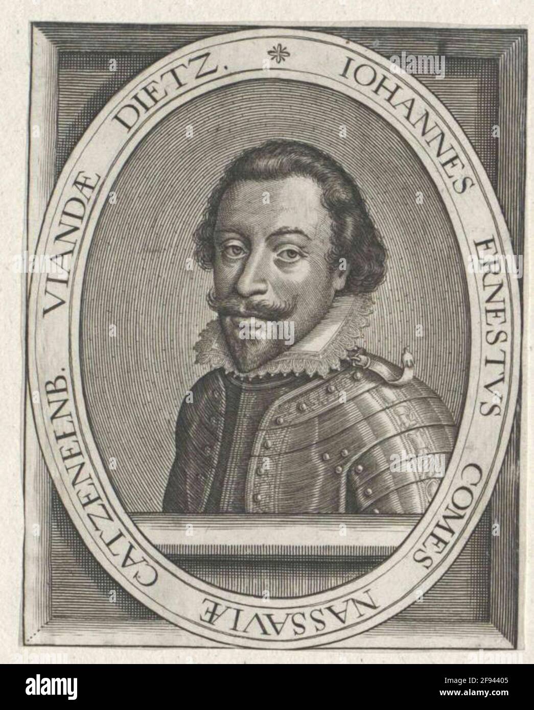 Johann Ernst, Conte di Nassau-Siegen. Foto Stock