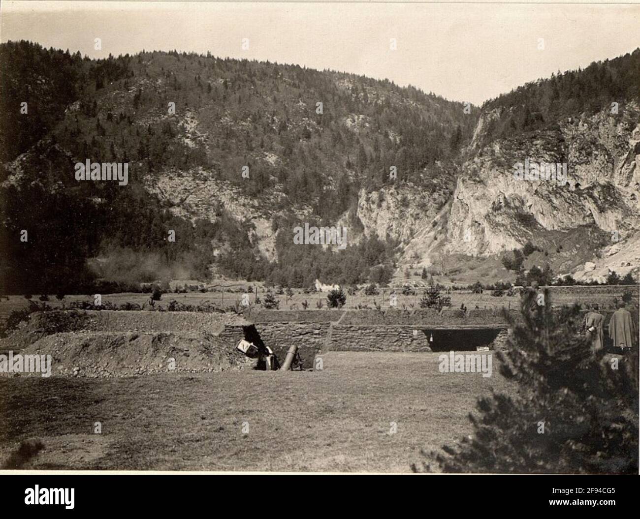 Minatori da 22 cm con sottoscatto, registrati il 9.IV.1916. Foto Stock