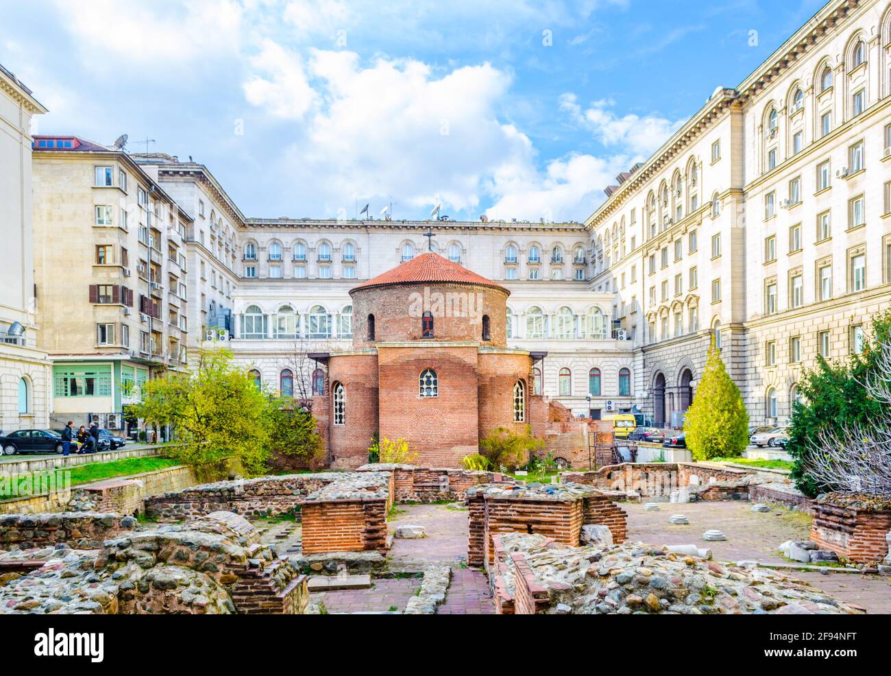 Vista del saino george rotunda a Sofia, Bulgaria. Foto Stock