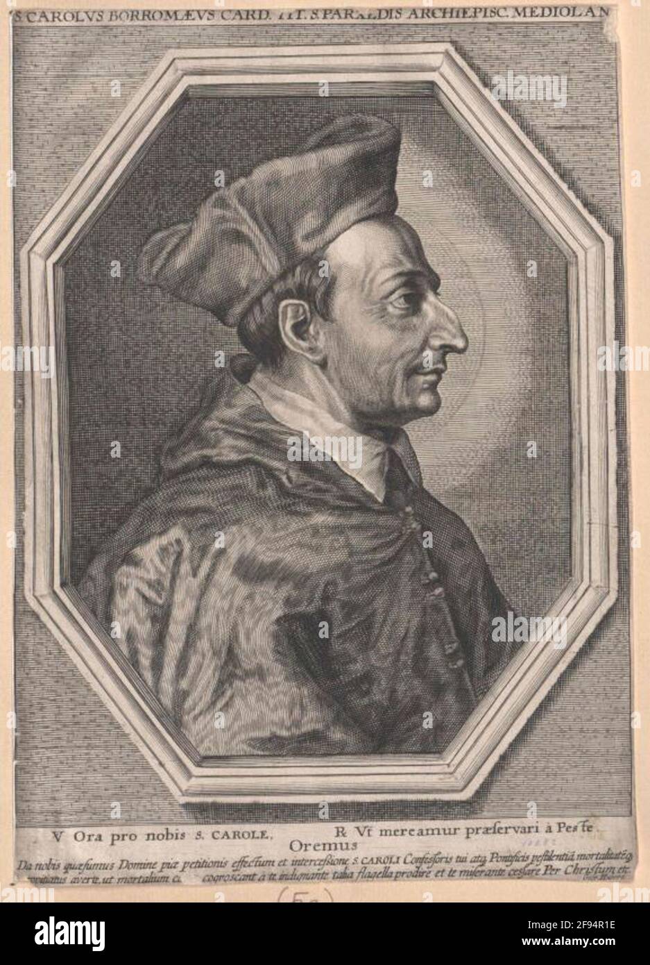 Carlo Borromeo. Foto Stock