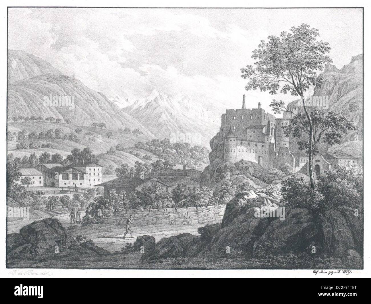 Castello Castellbell nel direttore. Tirolo. Foto Stock