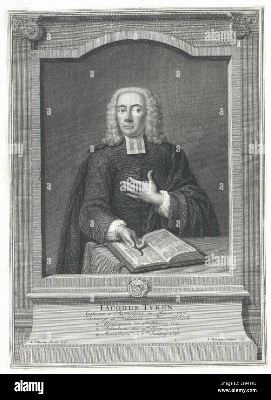 Tyken, Jacobus. Foto Stock