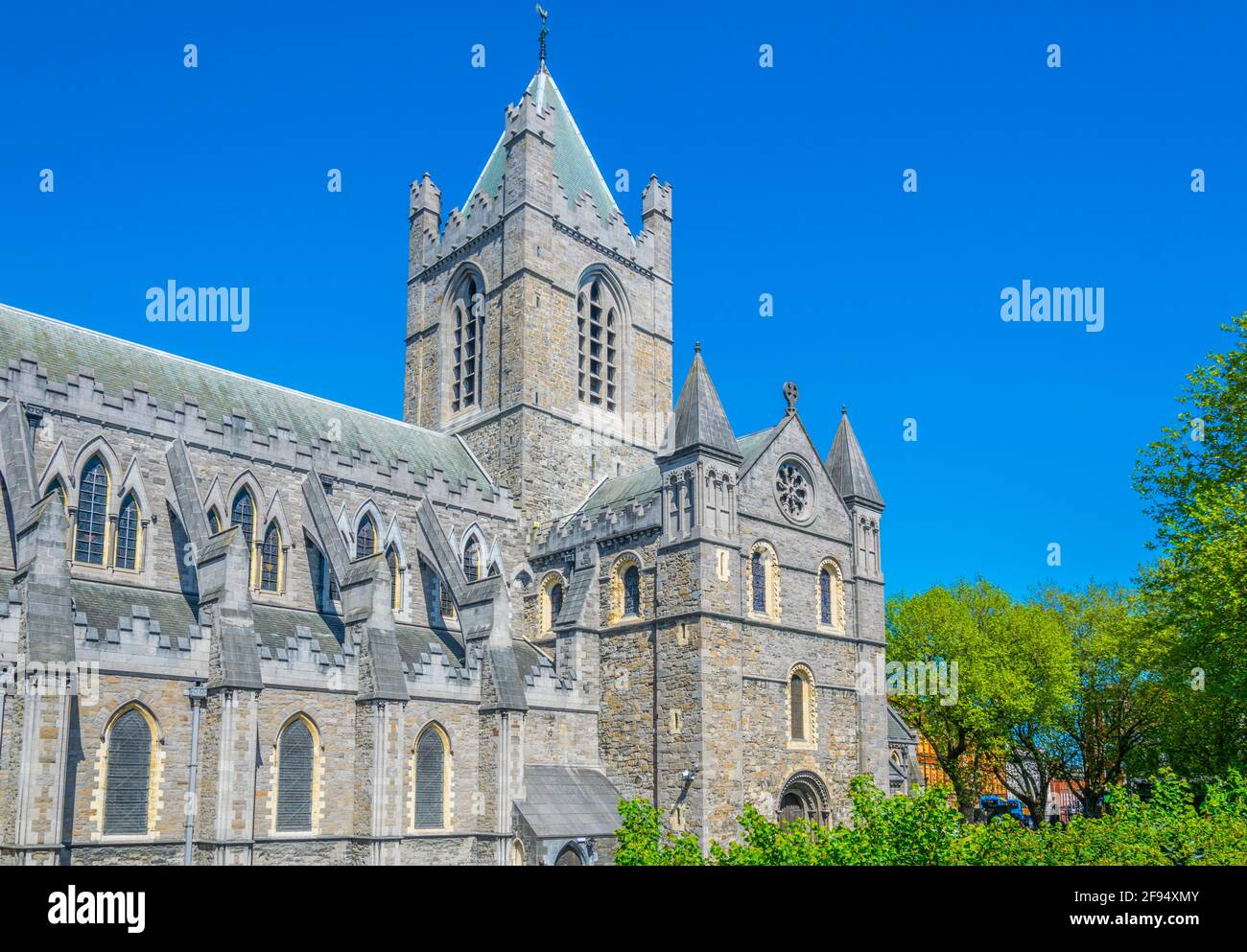 Christ Church Cathedral a Dublino, Irlanda Foto Stock