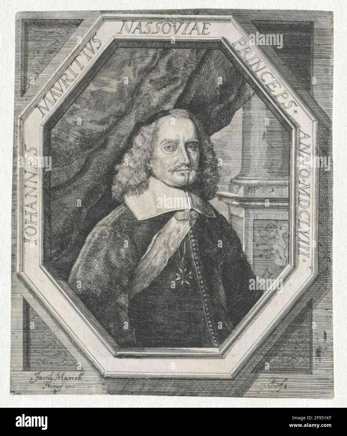 Johann Moritz, principe di Nassau-Siegen. Foto Stock