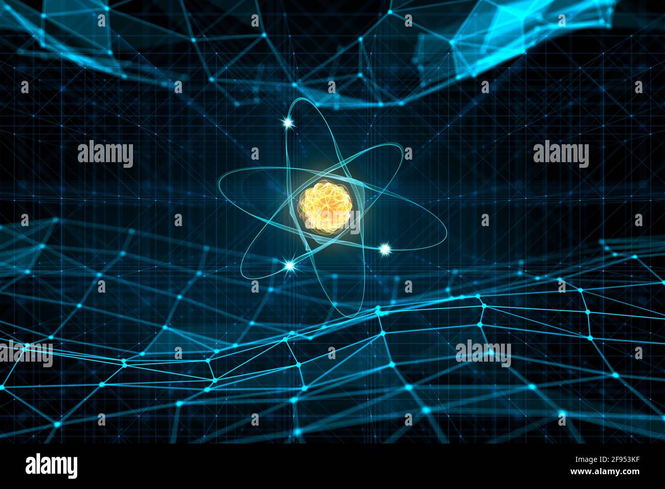 Background tecnologico digitale. rendering 3d Foto Stock