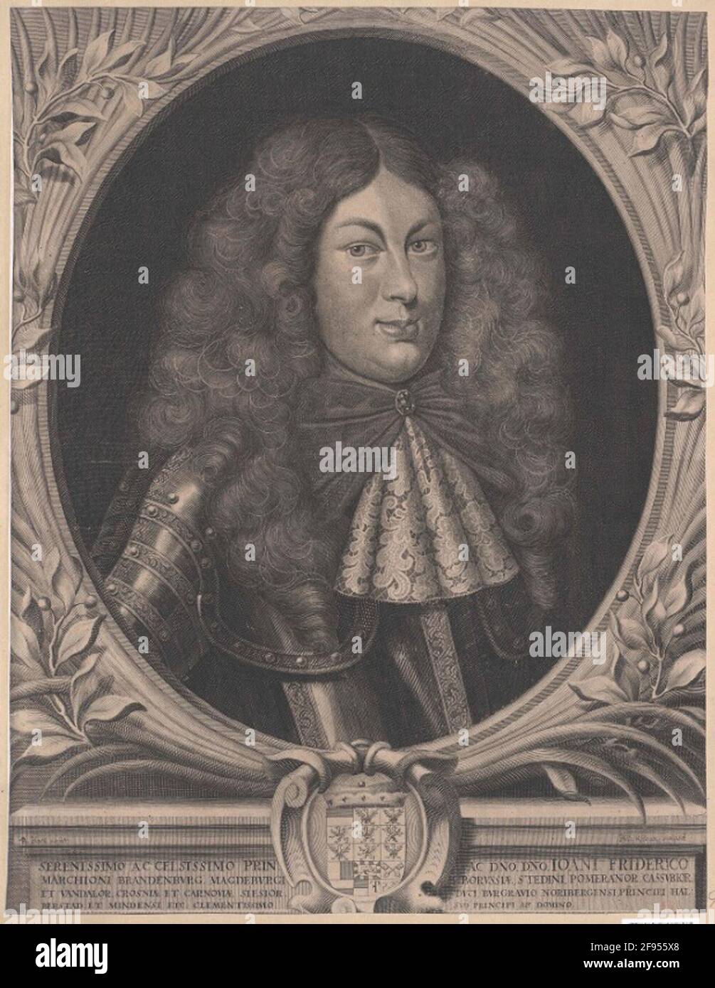 Johann Friedrich, Markgravio di Brandeburgo-Ansbach. Foto Stock