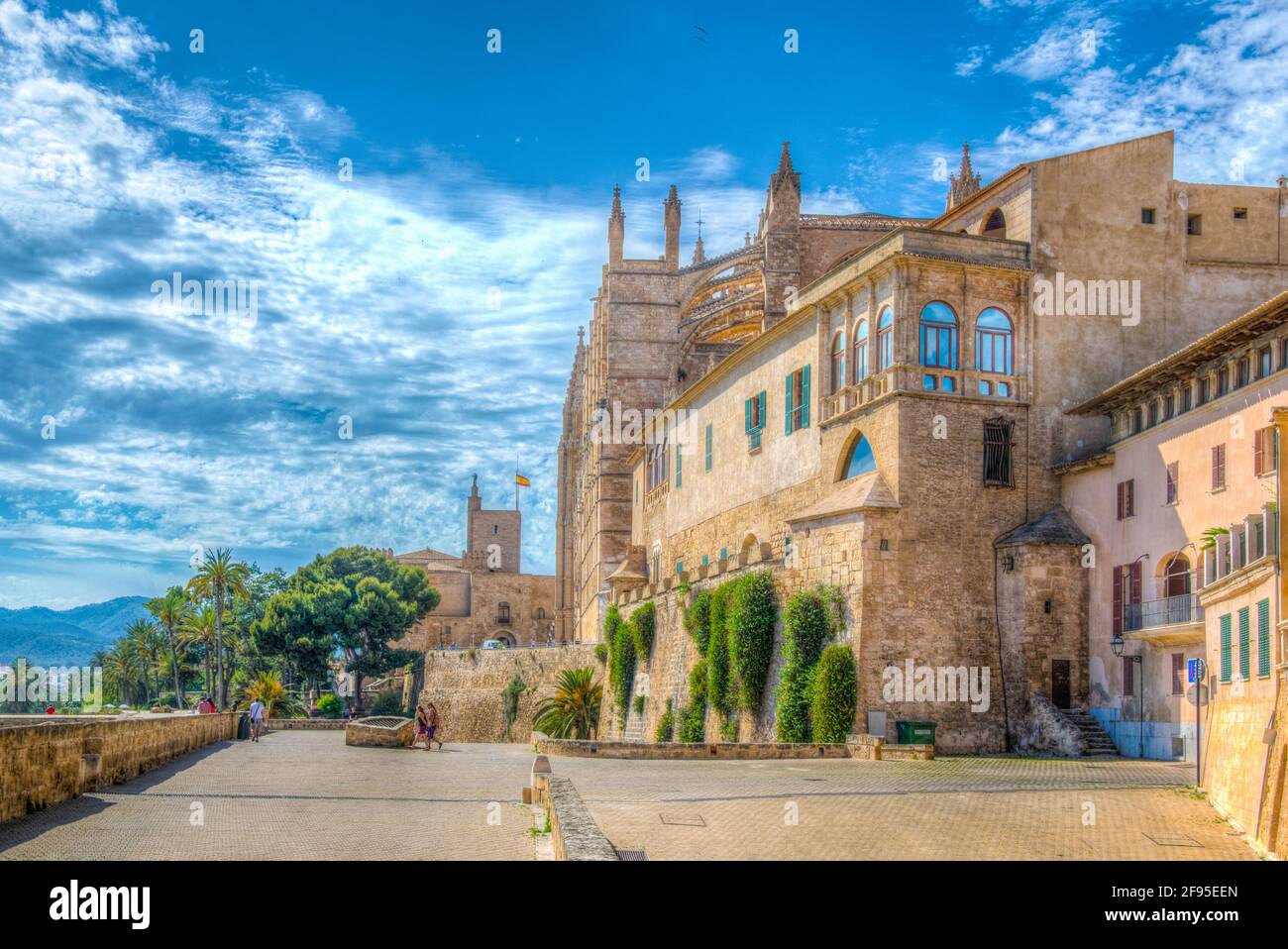 Passeig Dalt Murada a Palma di Maiorca, Spagna Foto Stock