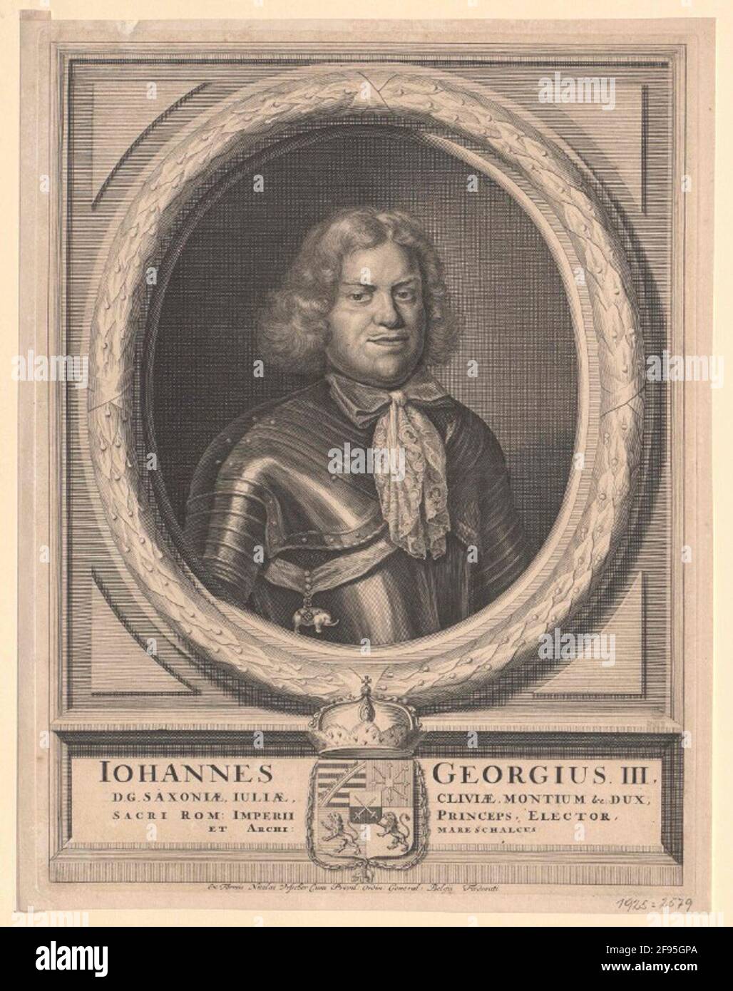 Johann Georg III, Elettore di Sassonia. Foto Stock