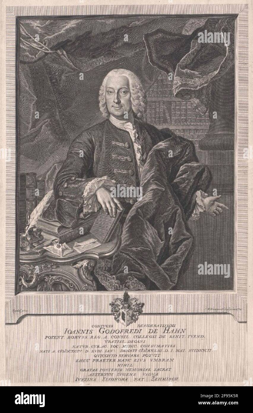 Hahn, Johann Gottfried von. Foto Stock