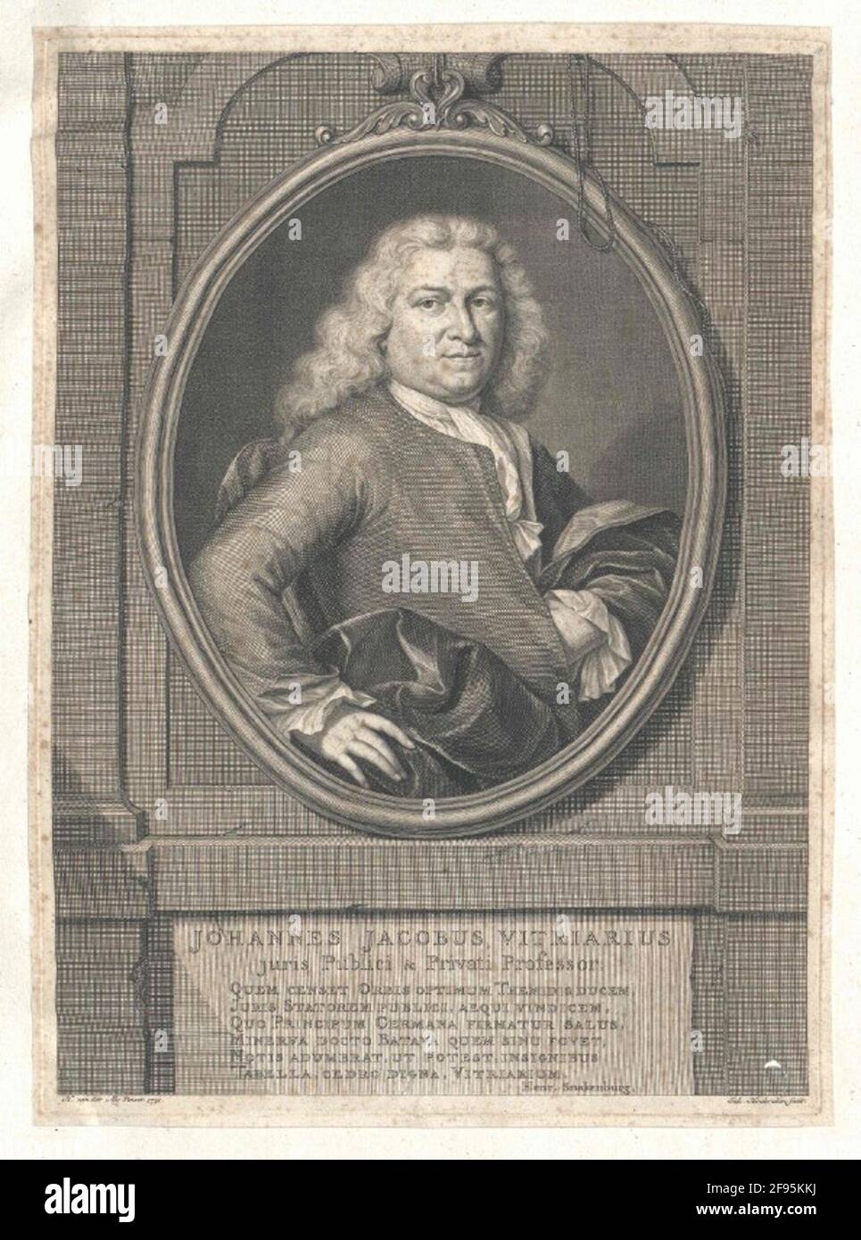 Vitriarius, Johannes Jacobus Maler: Me, Geronymus van Derstecher: Houbraken, Jacobus Foto Stock