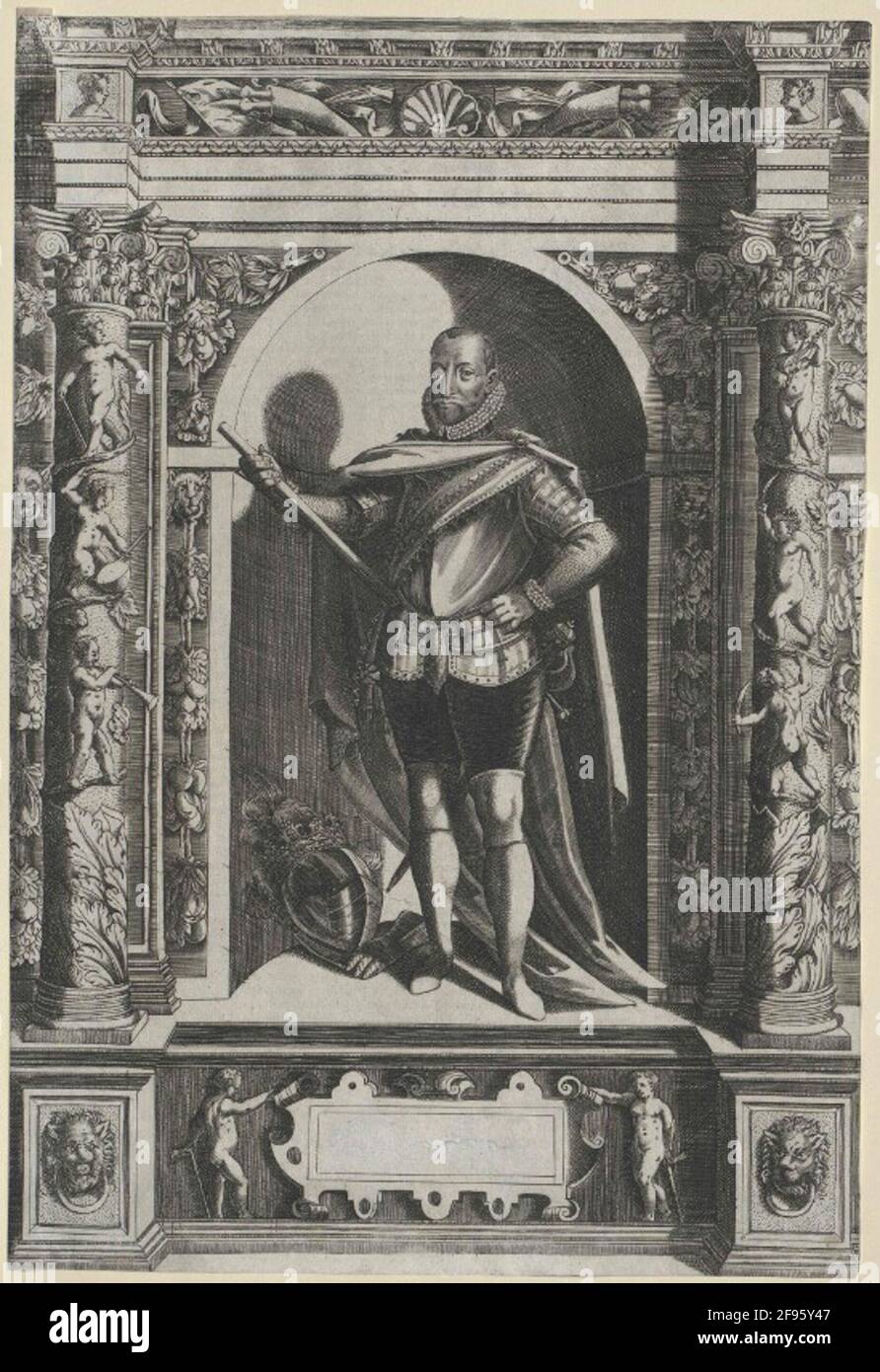 Federico II, re di Danimarca Stecher: Custos, Dominicusverleger: Custos, Dominicustragner: Fontana, Giovanni Battista Foto Stock