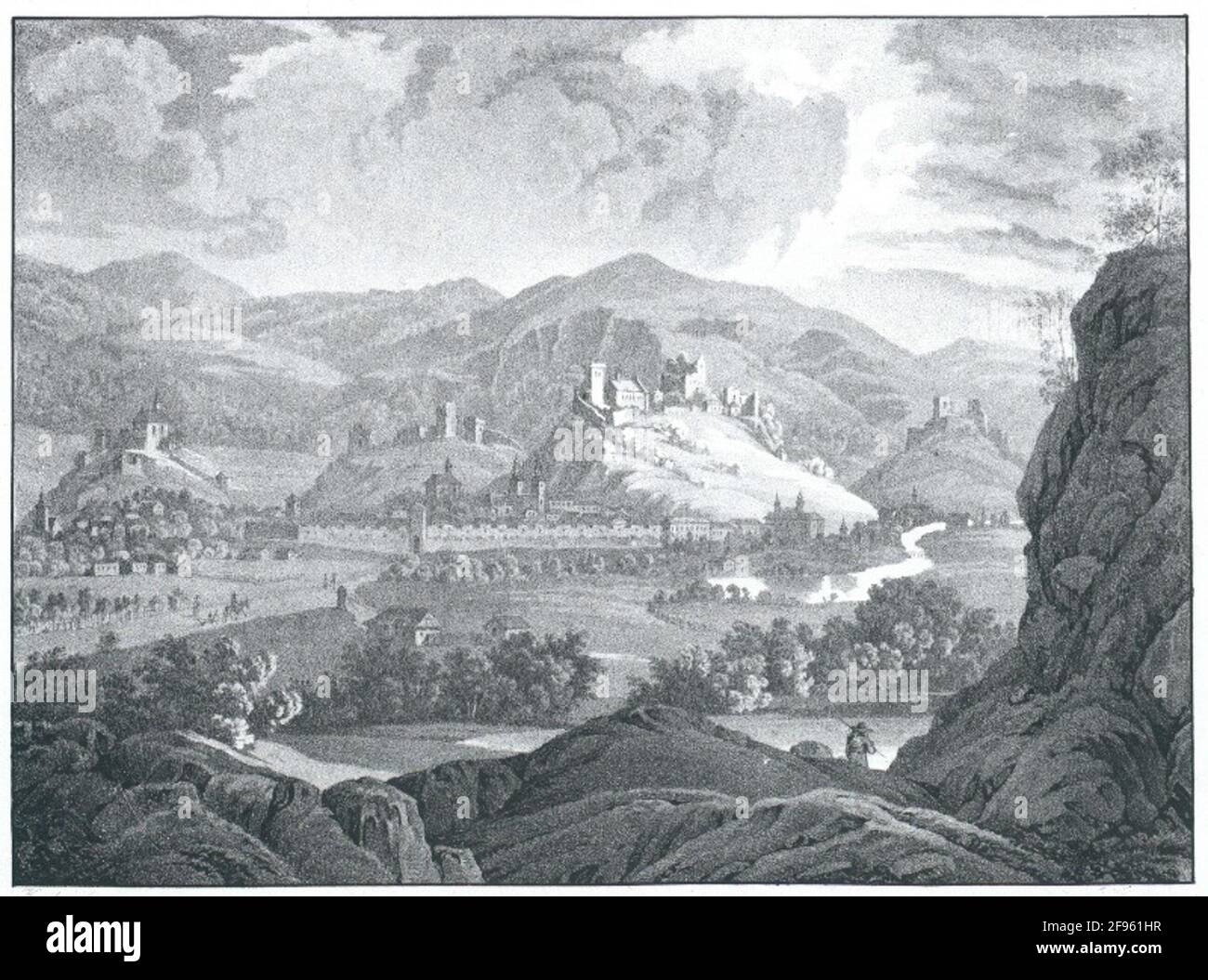 Kaernthen. Città di Friesach. Foto Stock