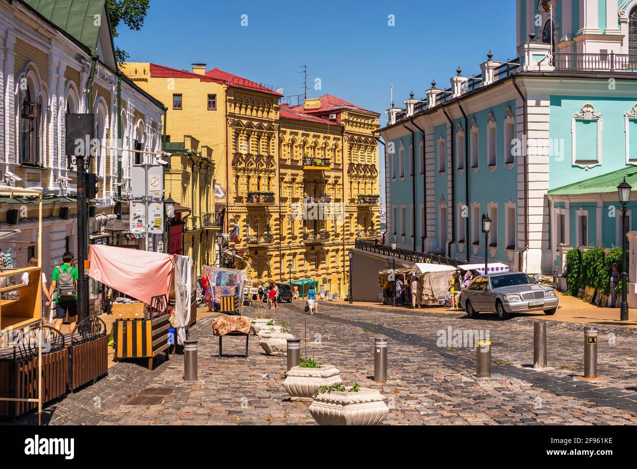 Andriyivskyy discesa a Kiev, Ucraina Foto Stock