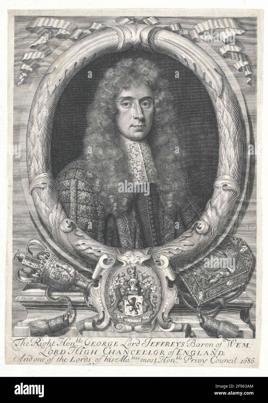 Jeffreys, 1. Baron Jeffreys, George . Foto Stock