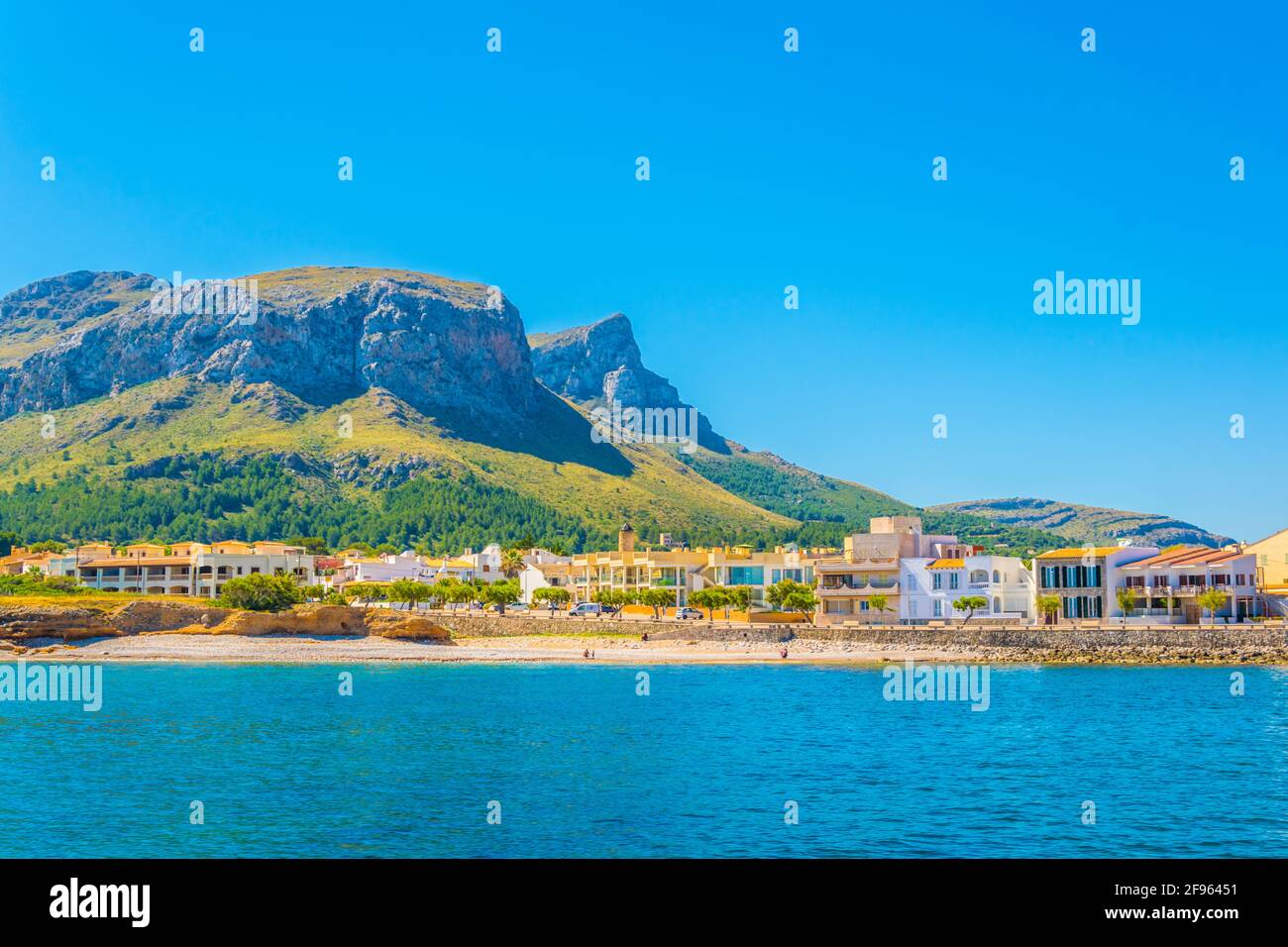 Vista sul mare di Colonia de sant pere, Maiorca, Spagna Foto Stock