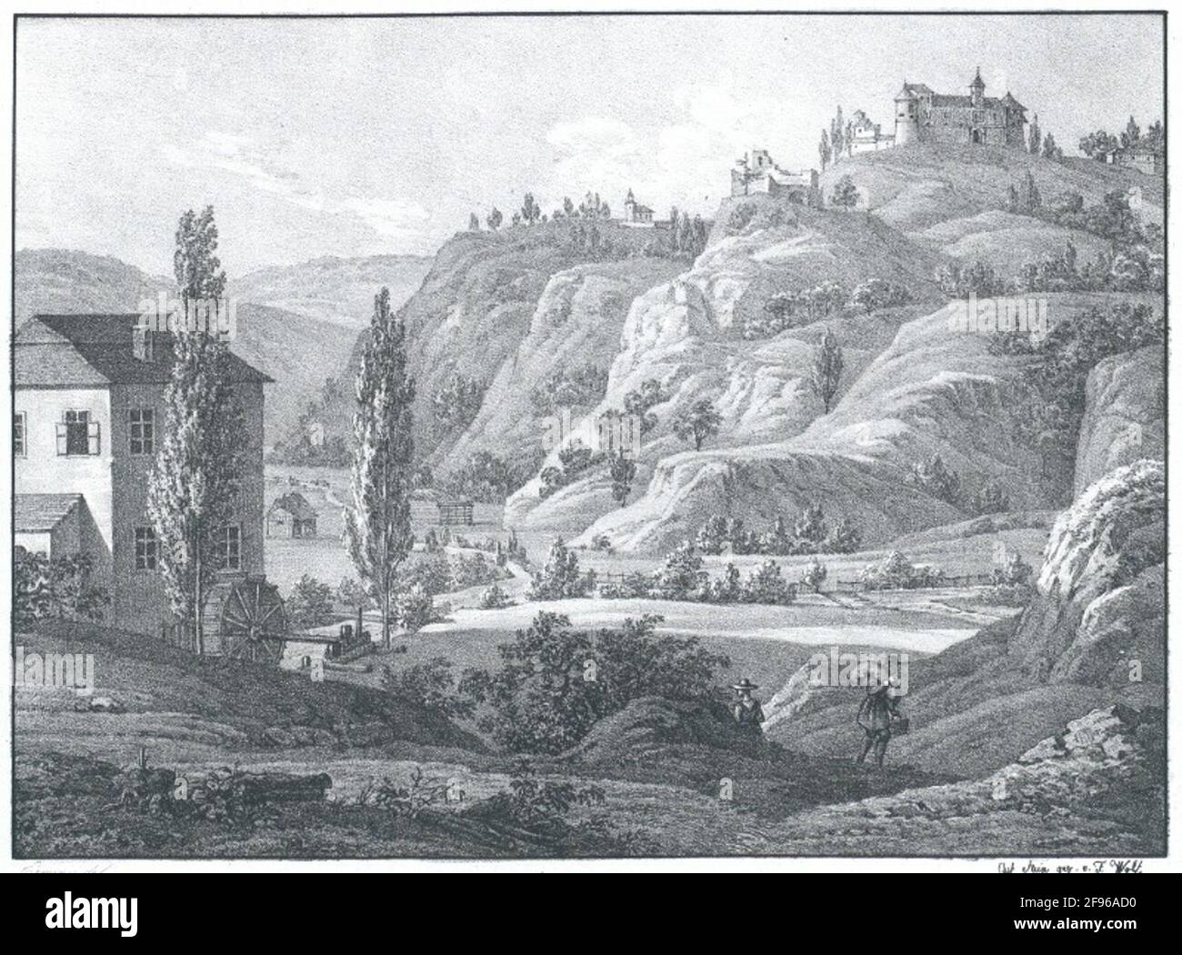 Krain. Castello Auersberg. Foto Stock