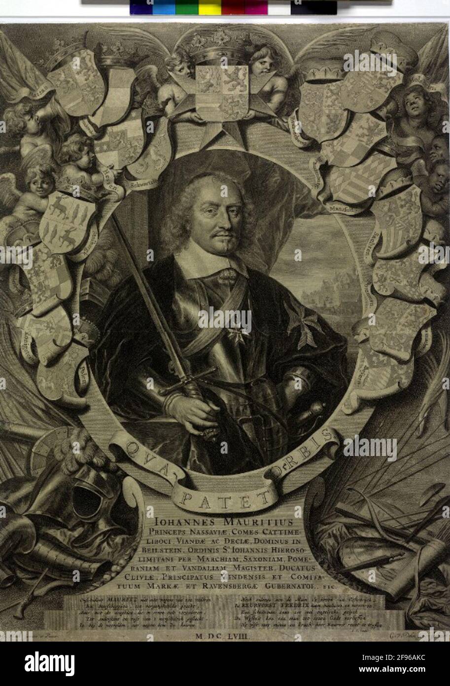 Johann Moritz, principe di Nassau-Siegen. Foto Stock