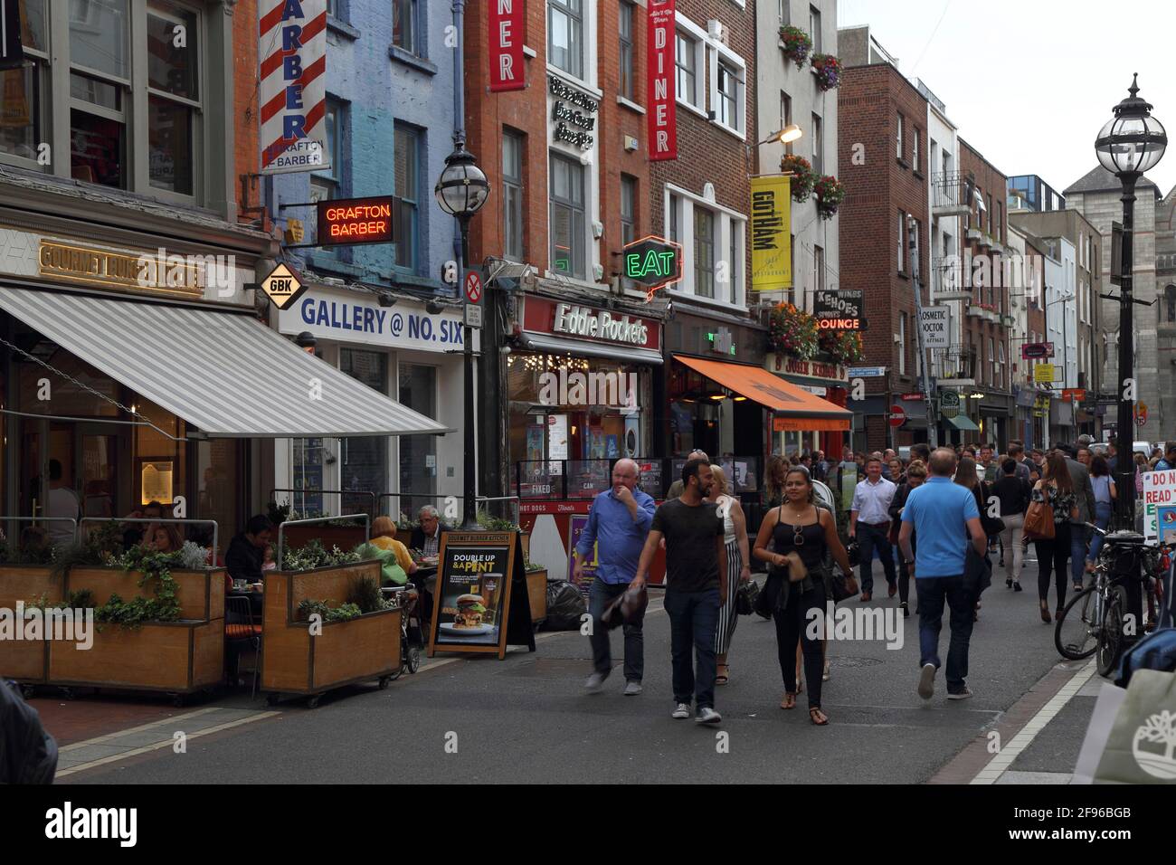 Irlanda, Dublino, Anne Street Foto Stock