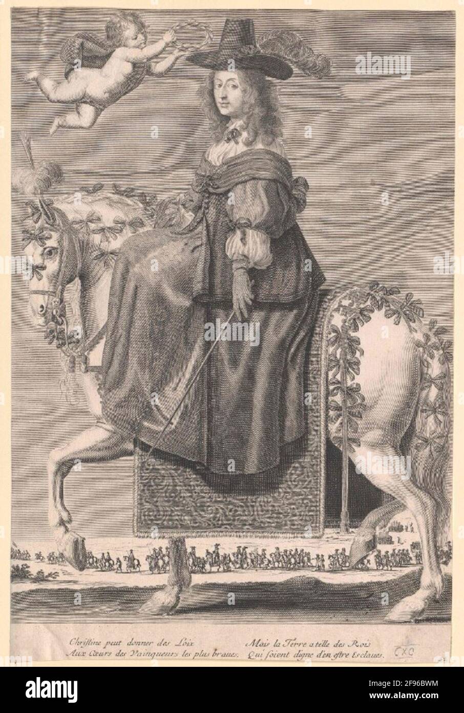 Christine, Regina di Svezia. Foto Stock