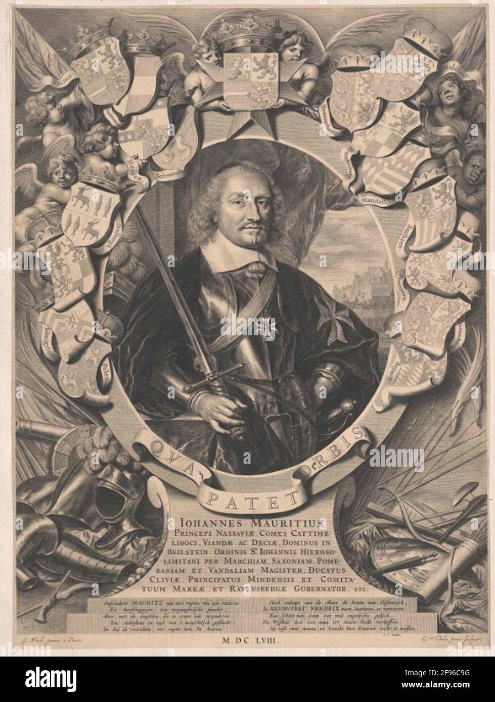 Johann Moritz, principe di Nassau-Siegen. Foto Stock