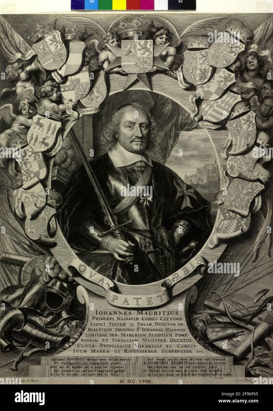 Johann Moritz, principe di Nassau-Siegen. Foto Stock