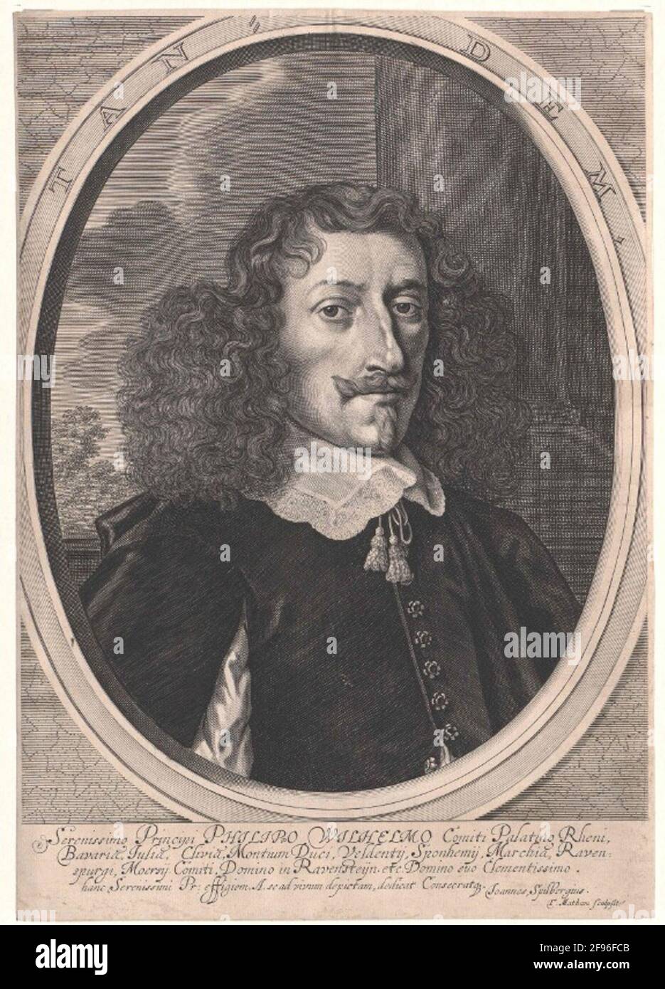 Philipp Wilhelm, Elettore del Palatinato Stecher: Matham, Teode Statement: 1653/1676 Foto Stock