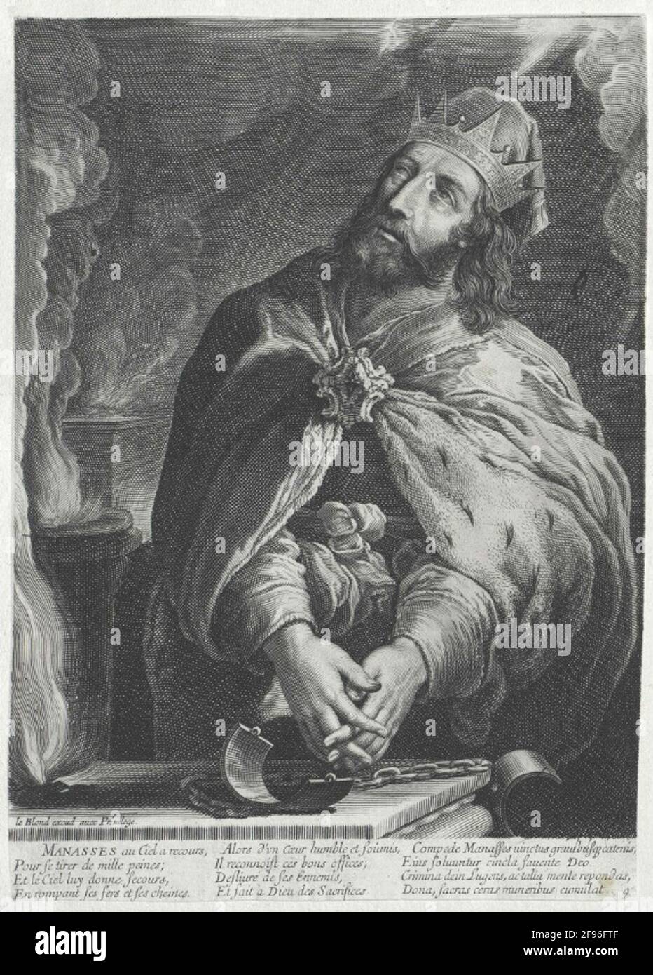 Manasse, re di Giuda. Foto Stock